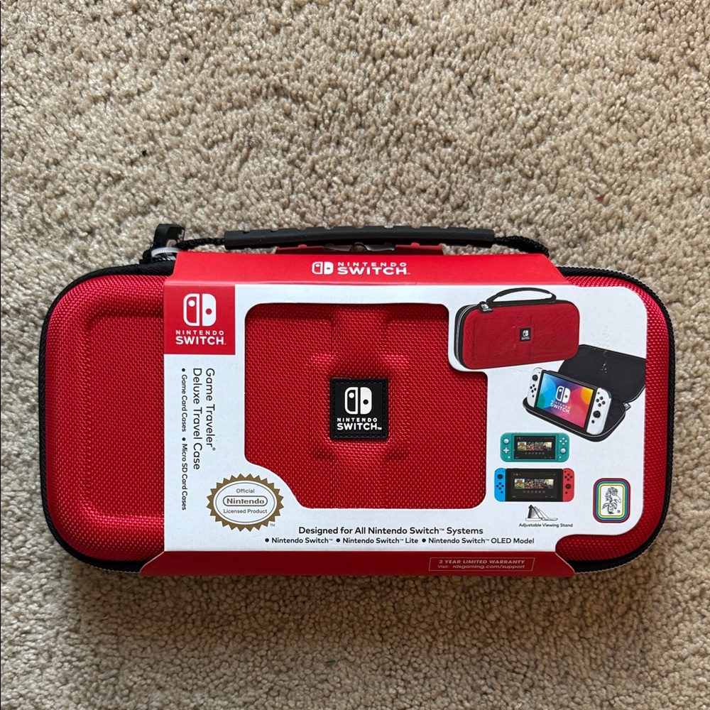 **BRAND NEW, unopened w/ tags!** Nintendo Red Carrying Case for Switch